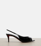 Christian Louboutin Miss Z patent leather slingback sandals