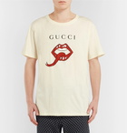 Gucci - Printed Cotton-Jersey T-Shirt - Men - White