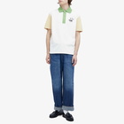 Cafe Kitsune Men's Café Kitsune Colorblock Relax Polo Shirt in Tapioca Colorblock