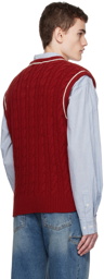 Dunst Red Striped Vest