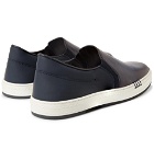 Berluti - Vitello Pythagora Patterned and Rubberised Leather Sneakers - Men - Navy