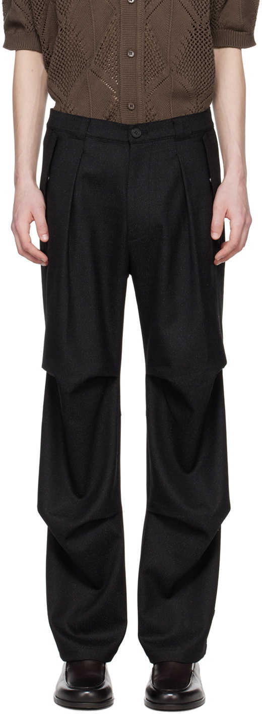 AFTER PRAY Black Technical Trousers