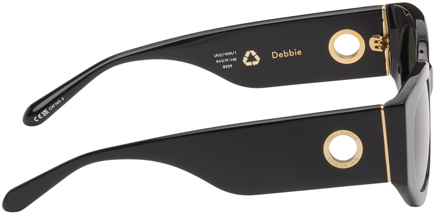 LINDA FARROW Black Debbie Sunglasses