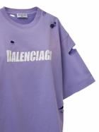 BALENCIAGA - Boxy Fit Destroyed Jersey T-shirt