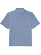 Peter Millar - Striped drirelease Jersey Polo Shirt - Blue