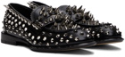 Alexander McQueen Black Stud Loafers