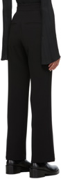 Mame Kurogouchi Black Creased Suit Trousers