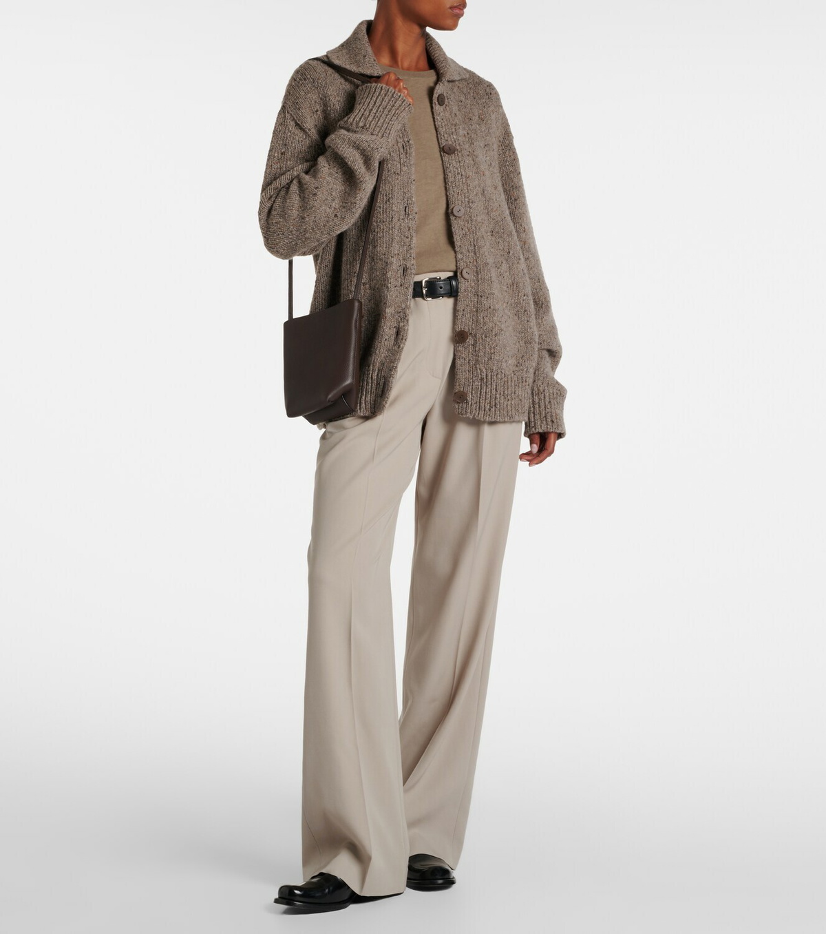 The Row Leather crossbody bag
