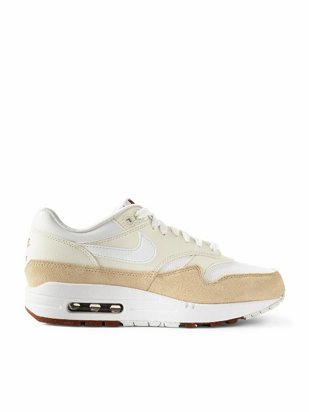 Photo: Nike - Air Max 1 SC Suede, Mesh and Leather Sneakers - Neutrals
