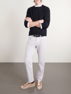Peter Millar - Signature Straight-Leg Cotton-Blend Sateen Trousers - Gray