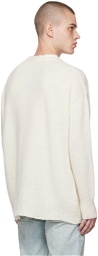 Our Legacy Off-White Big V-Neck Sweater