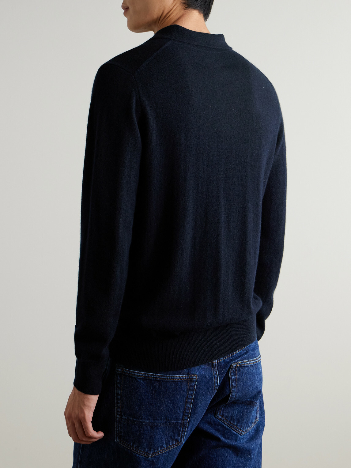 Allude - Cashmere Polo Shirt - Blue