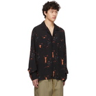 Rhude Black Printed Button-Up Shirt