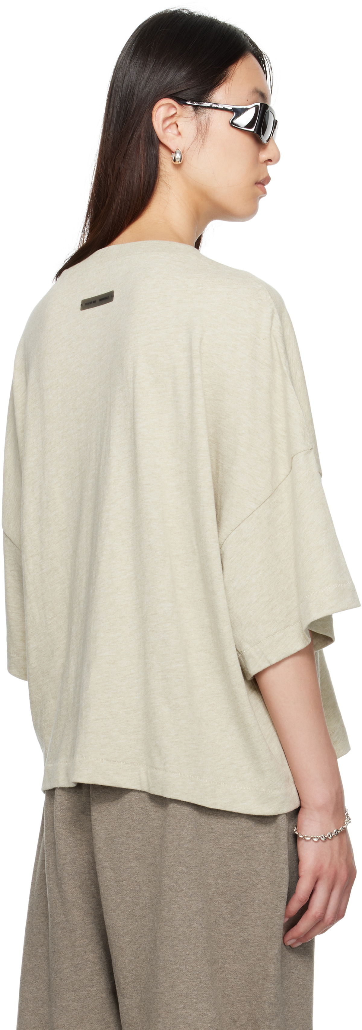 Fear of God ESSENTIALS Beige Boxy T-shirt