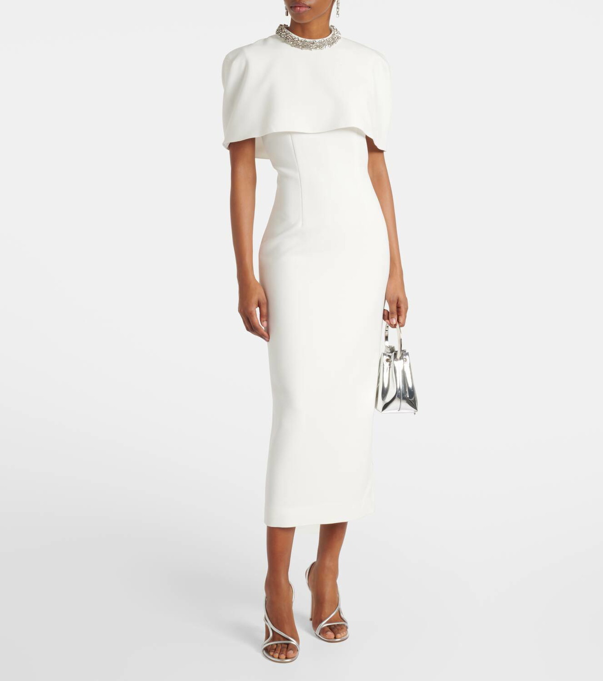 Roland Mouret Embellished crêpe cocktail dress Roland Mouret