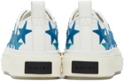 AMIRI White & Blue Stars Court Low Sneakers