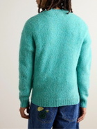 De Bonne Facture - Brushed-Wool Sweater - Green