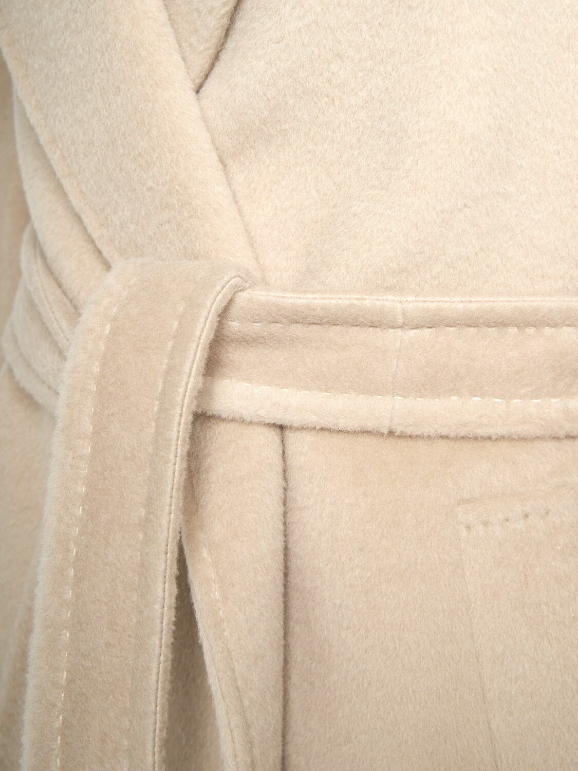 WEEKEND MAX MARA Tempera Wool Blend Belted Coat