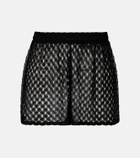 Missoni Crochet lamé shorts