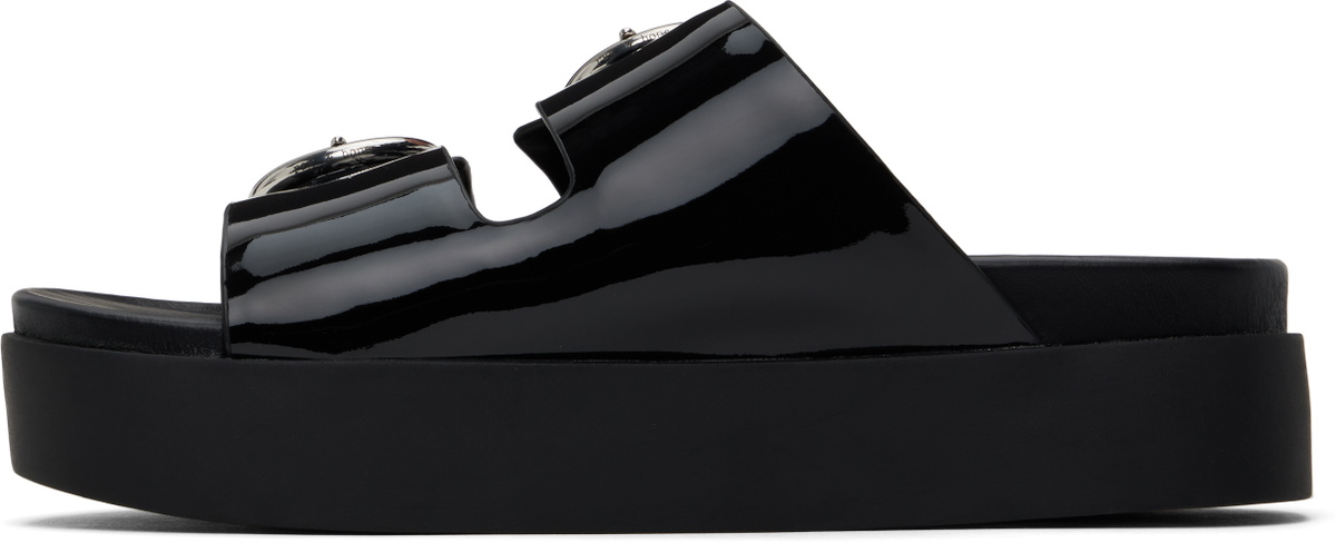 rag & bone Black Geo Platform Sandals Rag and Bone