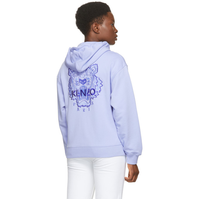 Kenzo Women's Tracksuit Full Zip Hoodie in Midnight Blue Kenzo