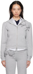 Sandy Liang Gray Sookie Hoodie