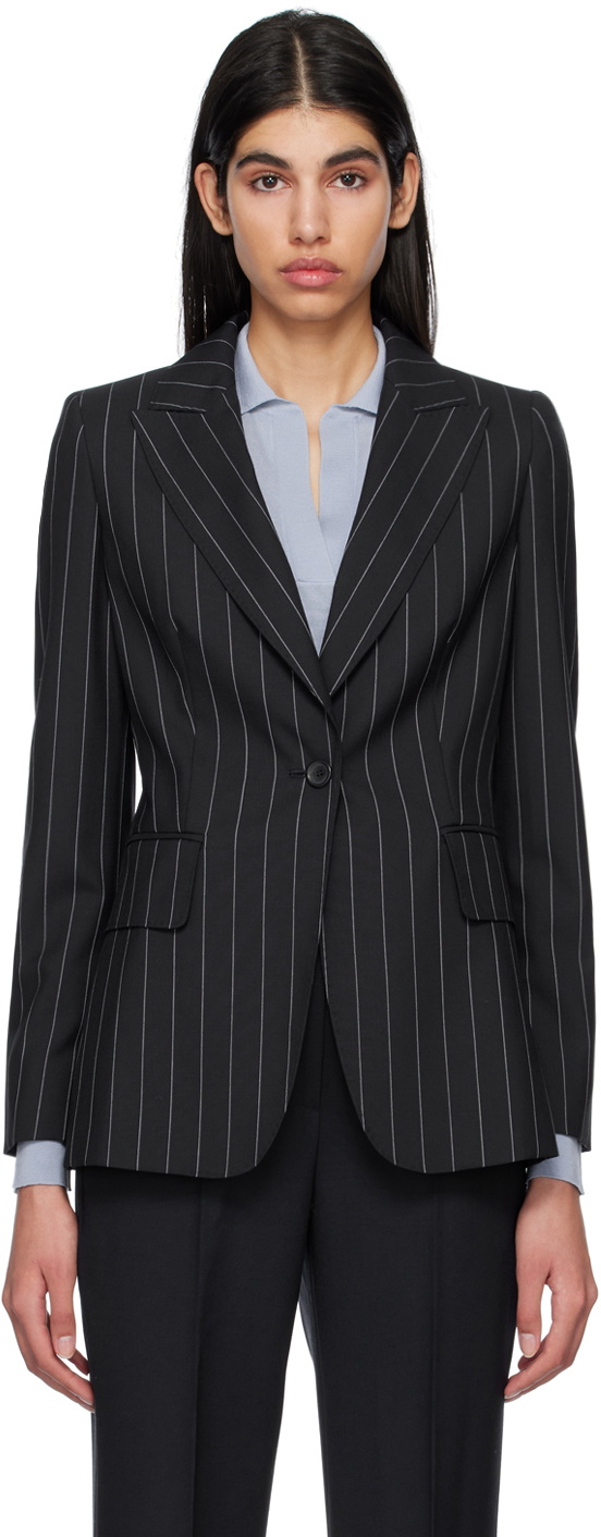 MAX MARA|BLAZERS (GALOSCE (10410831 001 / 10410831600 0 Max Mara Navy Galosce Blazer Max Mara