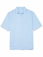 Sunspel - Striped Linen Shirt - Blue