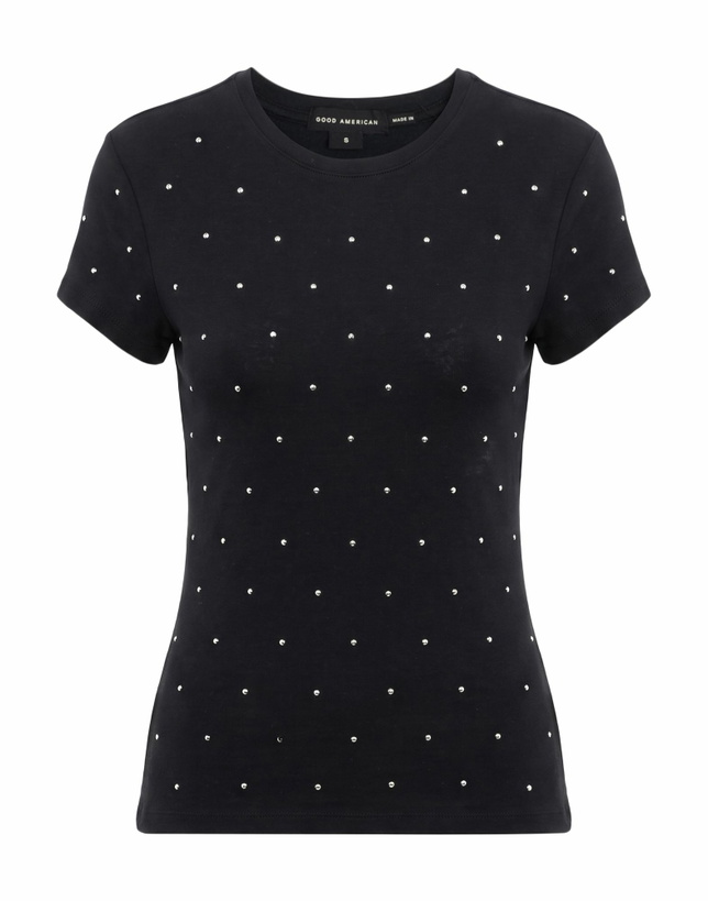 Photo: Good American Womens T-shirt in Black