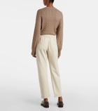 Brunello Cucinelli Cotton jersey cropped sweatpants