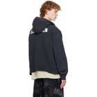 Balenciaga Black Masking Tape Oversized Zip-Up Hoodie