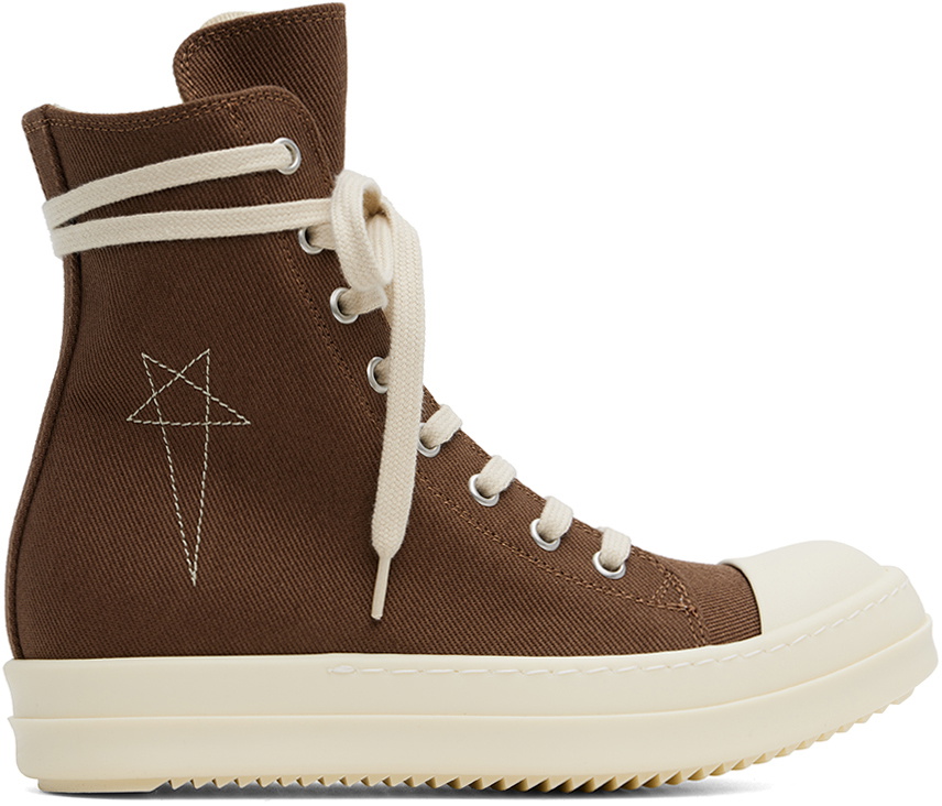 Rick Owens DRKSHDW Brown Porterville Sneaks Sneakers Rick