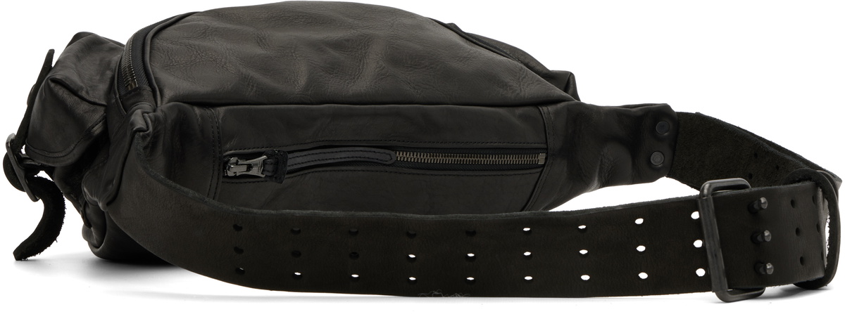 YOHJI YAMAMOTO Black Japan Shoulder 3Pin Body Belt Bag