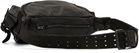 YOHJI YAMAMOTO Black Japan Shoulder 3Pin Body Belt Bag