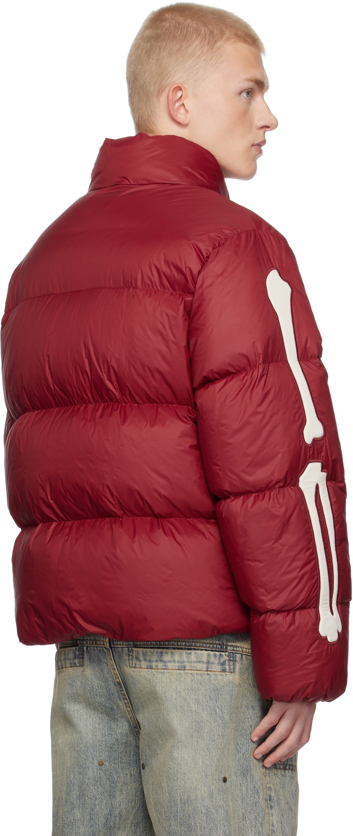 【関税込み】AMIRI レッド Bones フーディ AMIRI Red Bones Down Jacket Amiri