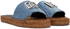 Dolce & Gabbana Blue 'DG' Espadrilles