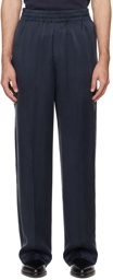 HOPE Navy Wind Elastic Trousers