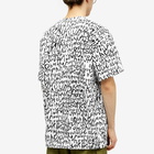 Comme des Garçons Homme Plus Men's Print E T-Shirt in White/Black