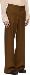 CMMN SWDN SSENSE Exclusive Brown Otto Wide Leg Trousers