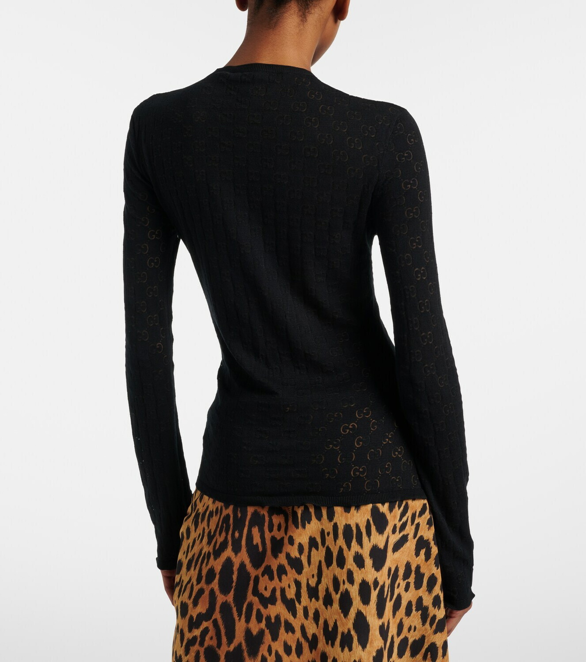 Gucci GG cotton-blend devoré sweater