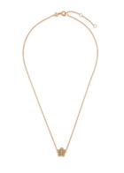 Tory Burch Forget Me Not Floral Pavé 18kt Gold-plated Necklace - One Size