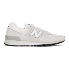 New Balance White Made in US 1300 Sneakers