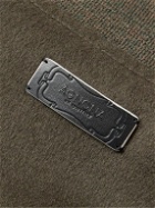 Agnona - Reversible Leather-Trimmed Cashmere Bomber Jacket - Green