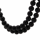 Needles Women's Onyx Beaded Necklace in Black 