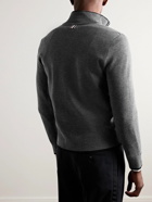 Thom Browne - Slim-Fit Virgin Wool Half-Zip Sweater - Gray