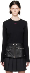 Juun.J Black Faux-Leather Belt