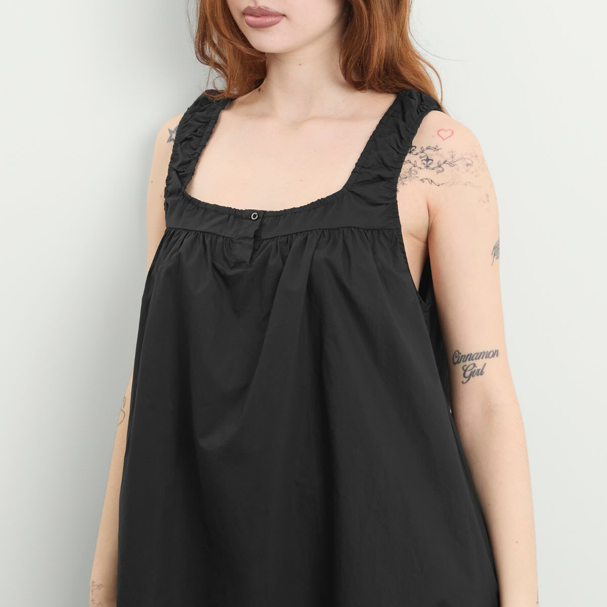 Deiji Studios Women's Yoke Mini Dress in Black