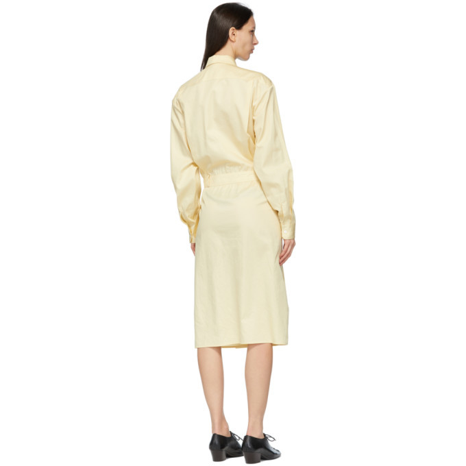 Lemaire Yellow Two-Pocket Wrap Skirt Dress Lemaire