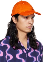 MCQ Orange Embroidered Cap