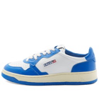 Autry Men's 01 Low Contrast Sneakers in White/Blue